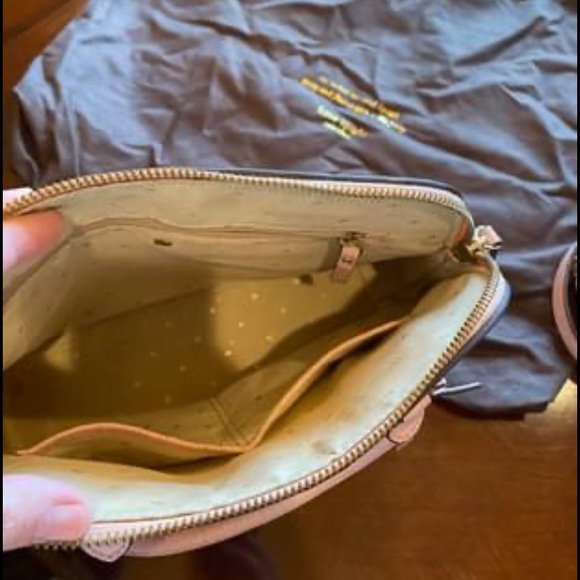 SOLD on Tradesy Kate Spade ♠️ Pink Ostrich purse - Picture 5 of 9